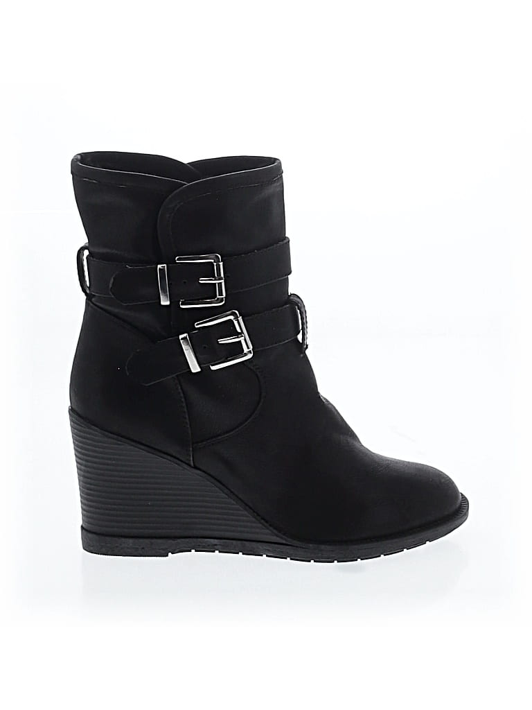 Pre-owned Steve Madden Ankle Boots In Black