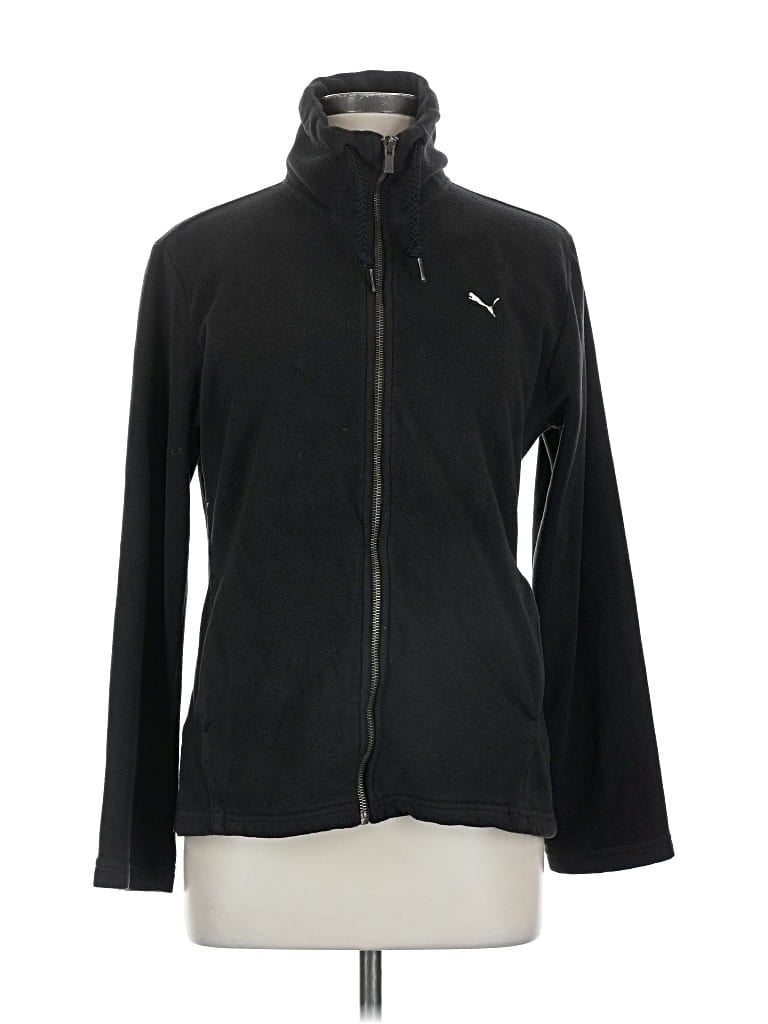 Pre-owned Puma Zip Up Hoodie In Black