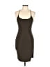 Windsor Solid Brown Green Cocktail Dress Size L - photo 1