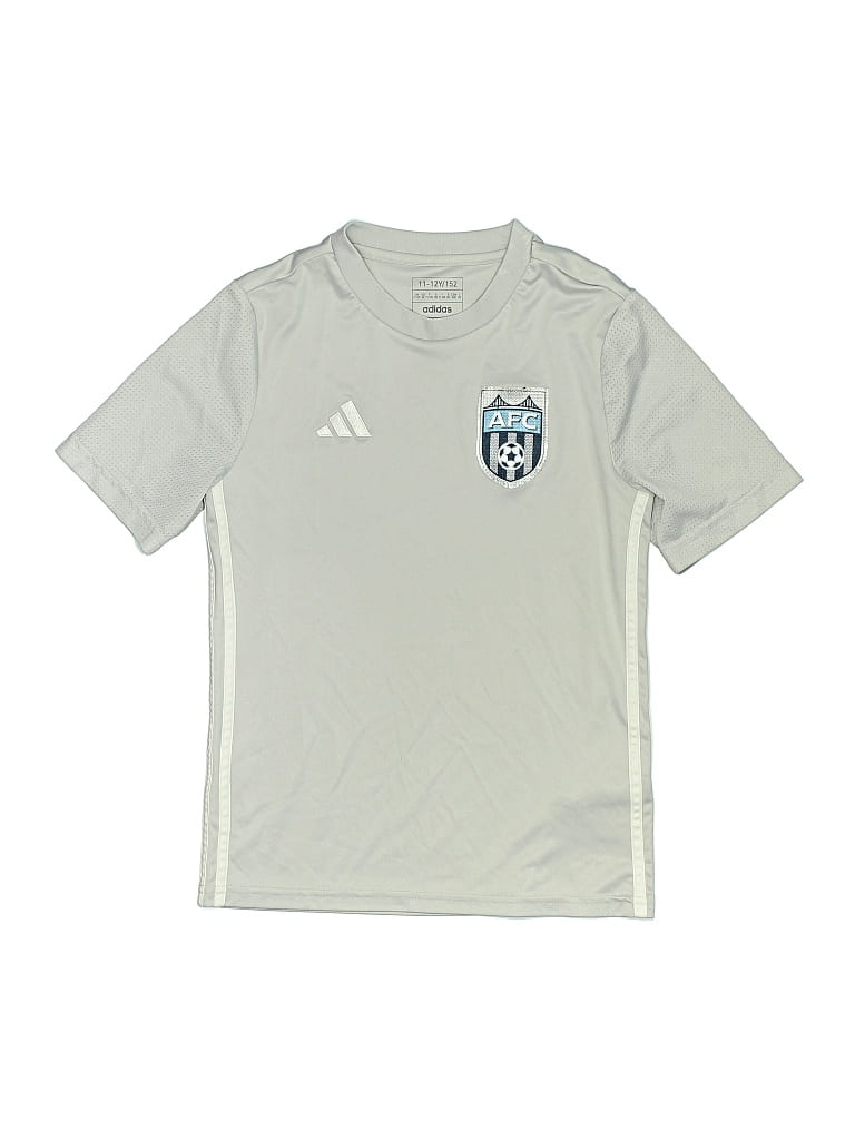 Pre-owned Adidas Originals Kids' Active T-shirt In Silver
