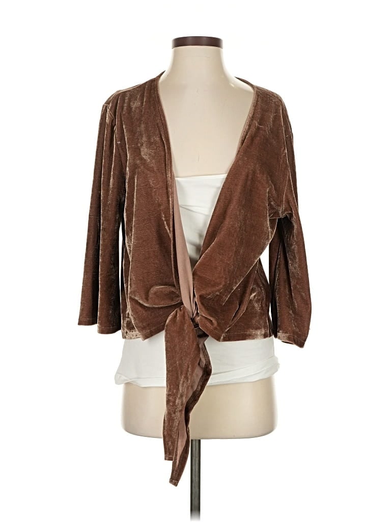 Pre-owned Sisterhood Kimono In Brown