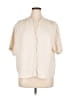Risen Ivory Short Sleeve Blouse Size XL - photo 1
