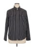 MICHAEL Michael Kors 100% Polyester Stripes Black Long Sleeve Blouse Size XL - photo 1