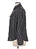 MICHAEL Michael Kors 100% Polyester Stripes Black Long Sleeve Blouse Size XL - photo 5