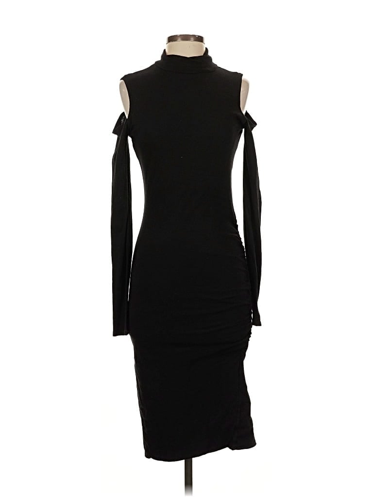 Pre-owned Pam & Gela Cocktail Dress In Black