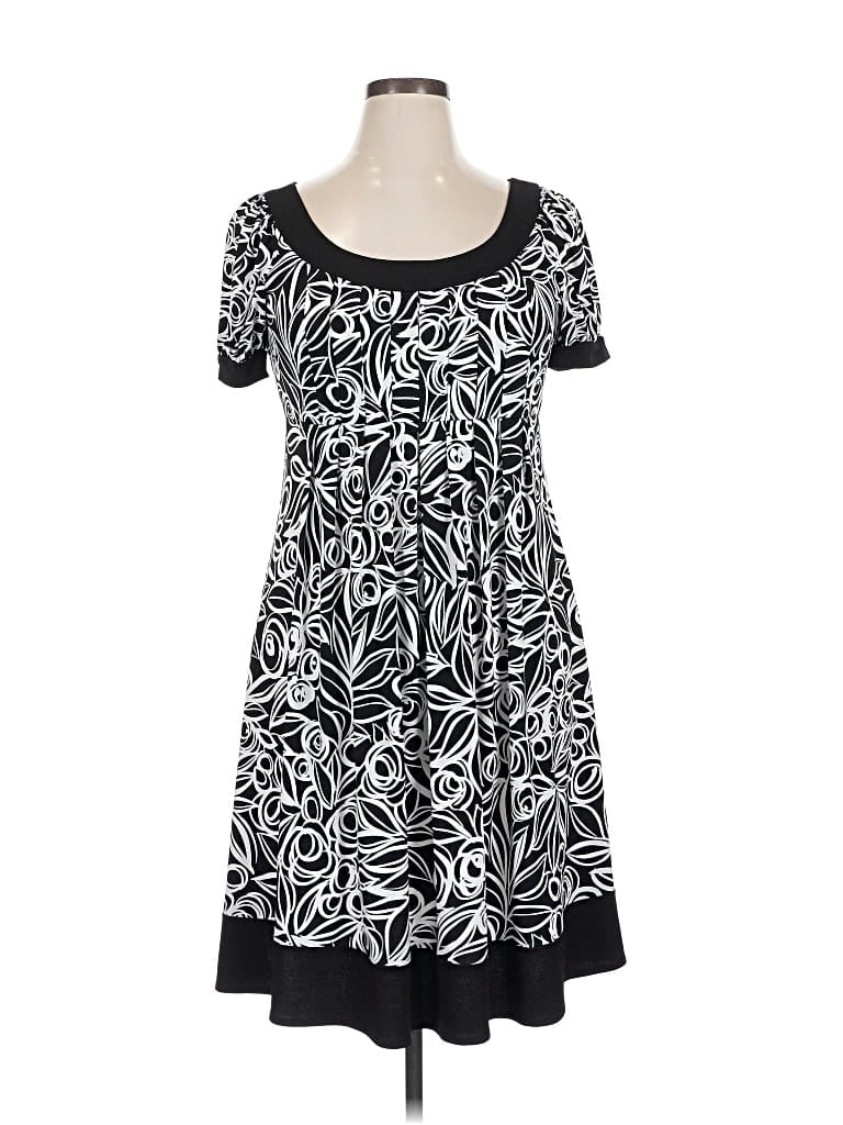 Pre-owned Van Heusen Casual Dress In Black