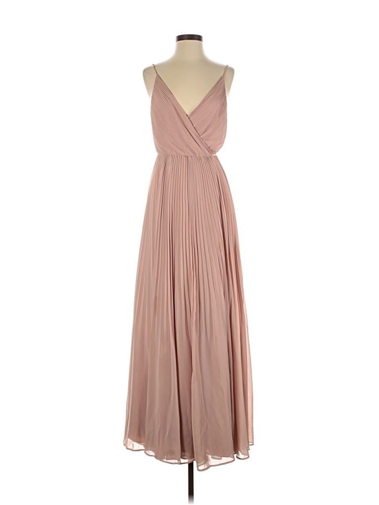 Pre-owned Jenny Yoo Collection Cocktail Dress In Brown