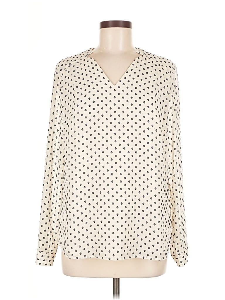 Pre-owned Talbots Long Sleeve T-shirt In White