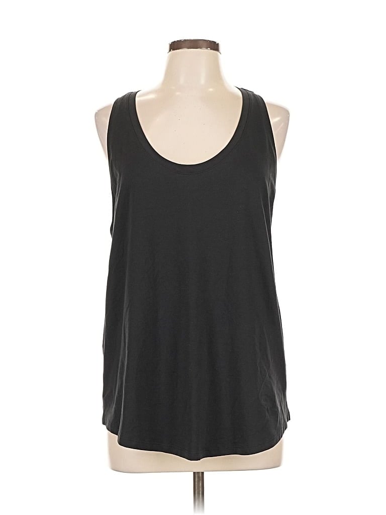 Pre-owned Lululemon Athletica Tank Top Black Halter Neckline Tops