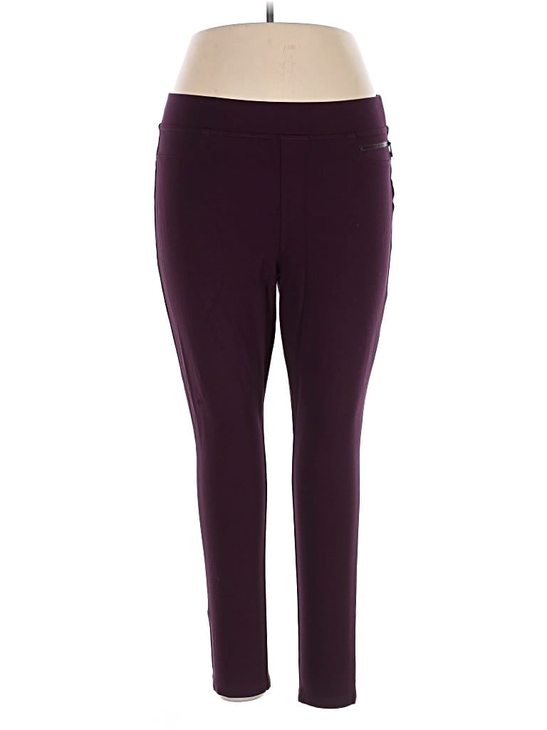 Pre-owned Dkny Jeans Active Pants In Purple