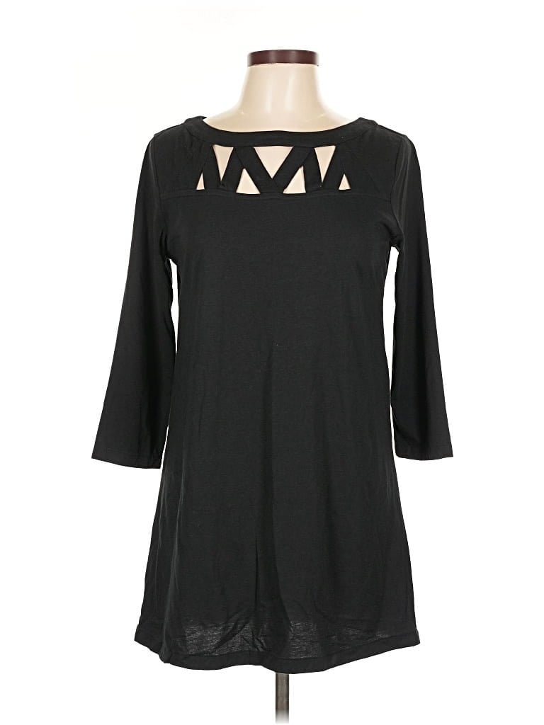 Pre-owned Joan Vass Casual Dress In Black