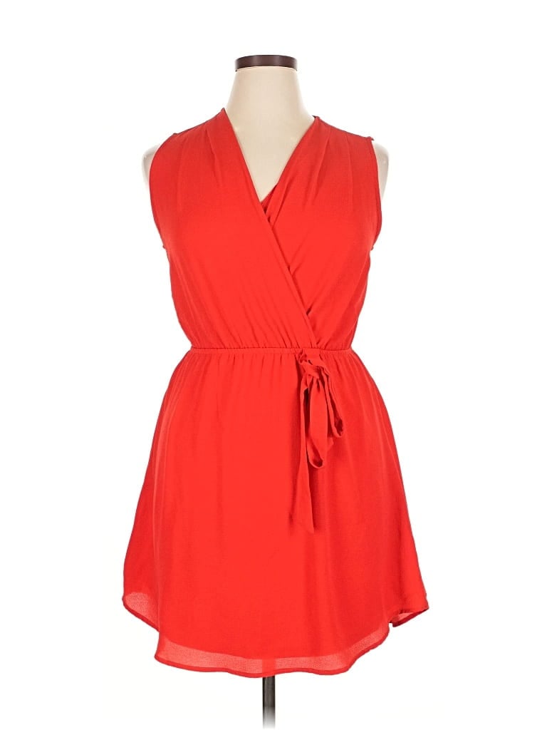 Pre-owned Monteau Casual Dress In Red