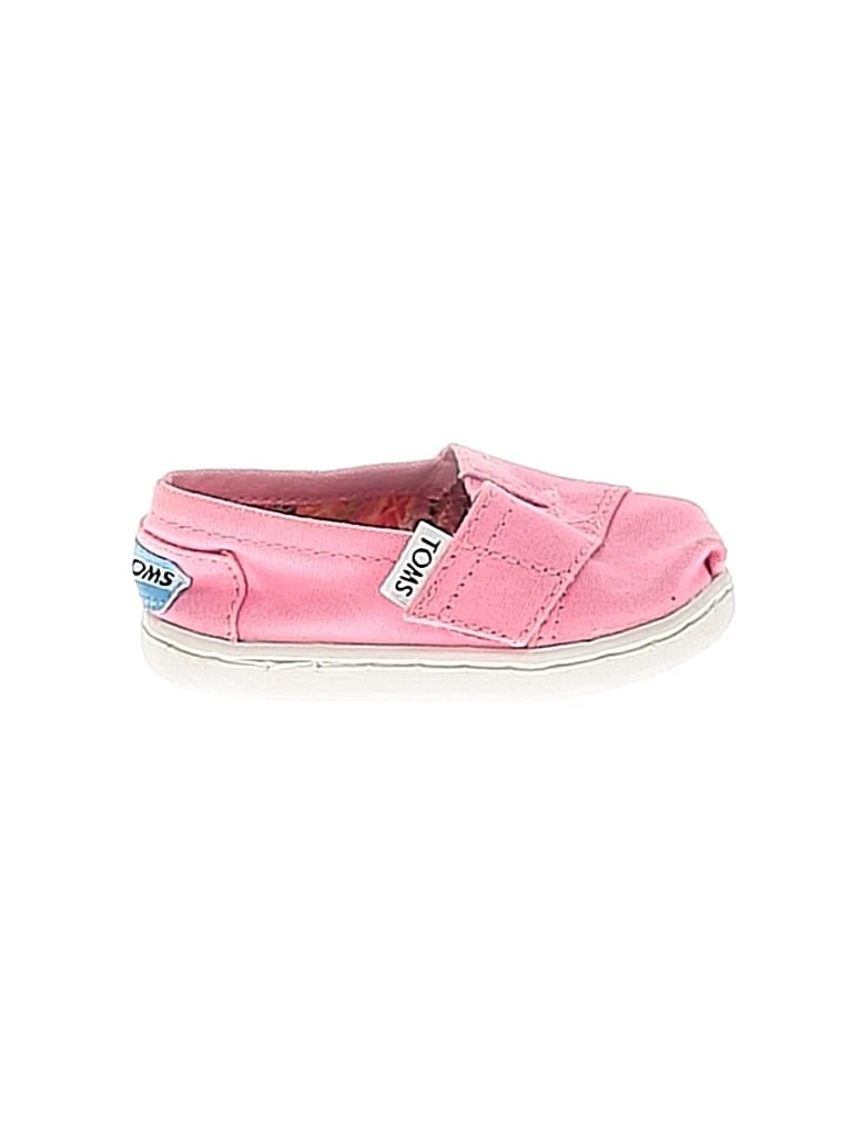 Pre-owned Toms Kids' Flats In Pink
