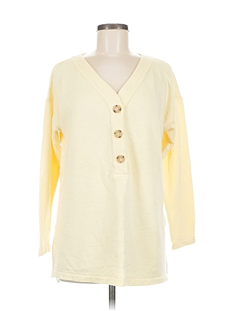 Pre-owned Jjill Cardigan Sweater In Yellow