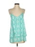 Cover Stitched 100% Polyester Teal Sleeveless Blouse Size S - photo 1