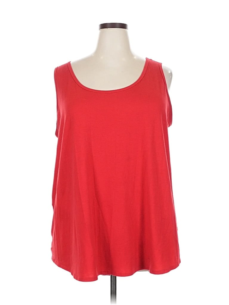 Pre-owned Terra & Sky Sleeveless T-shirt In Red