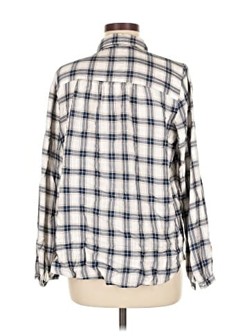 Ann Taylor LOFT Outlet Long Sleeve Button-Down Shirt (view 2)