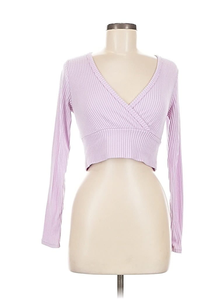 Pre-owned Wild Fable Long Sleeve T-shirt In Purple