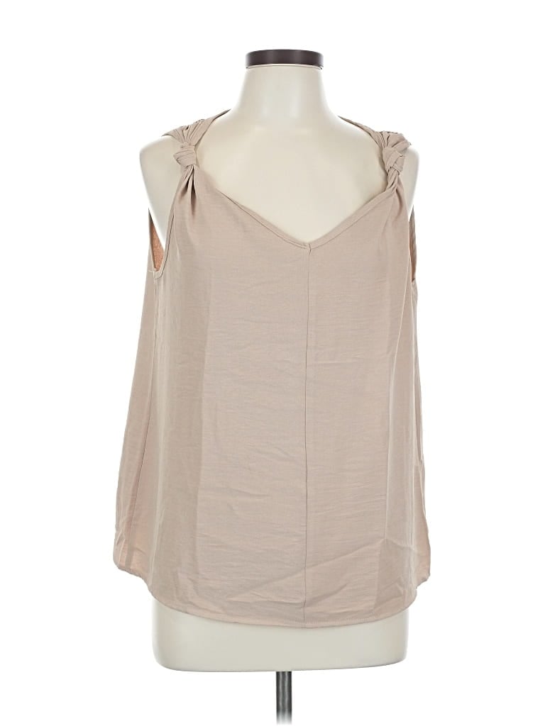 Pre-owned Shein Sleeveless Blouse In Brown