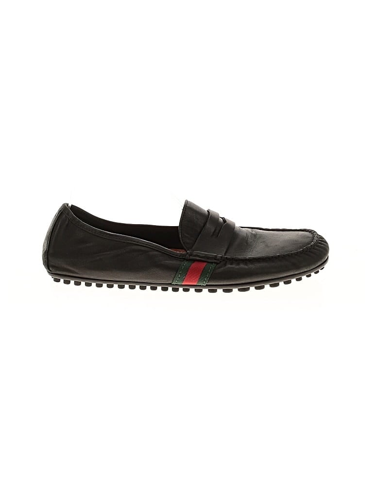 Pre-owned Gucci Flats In Black