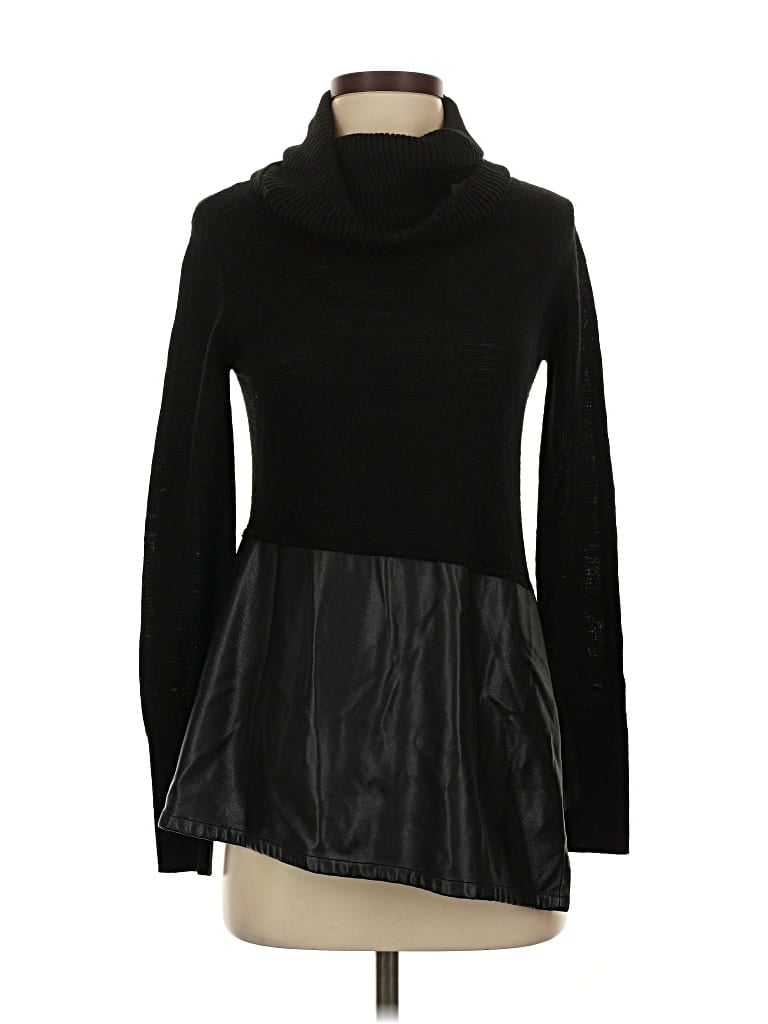 Pre-owned Donna Karan Turtleneck Sweater In Black