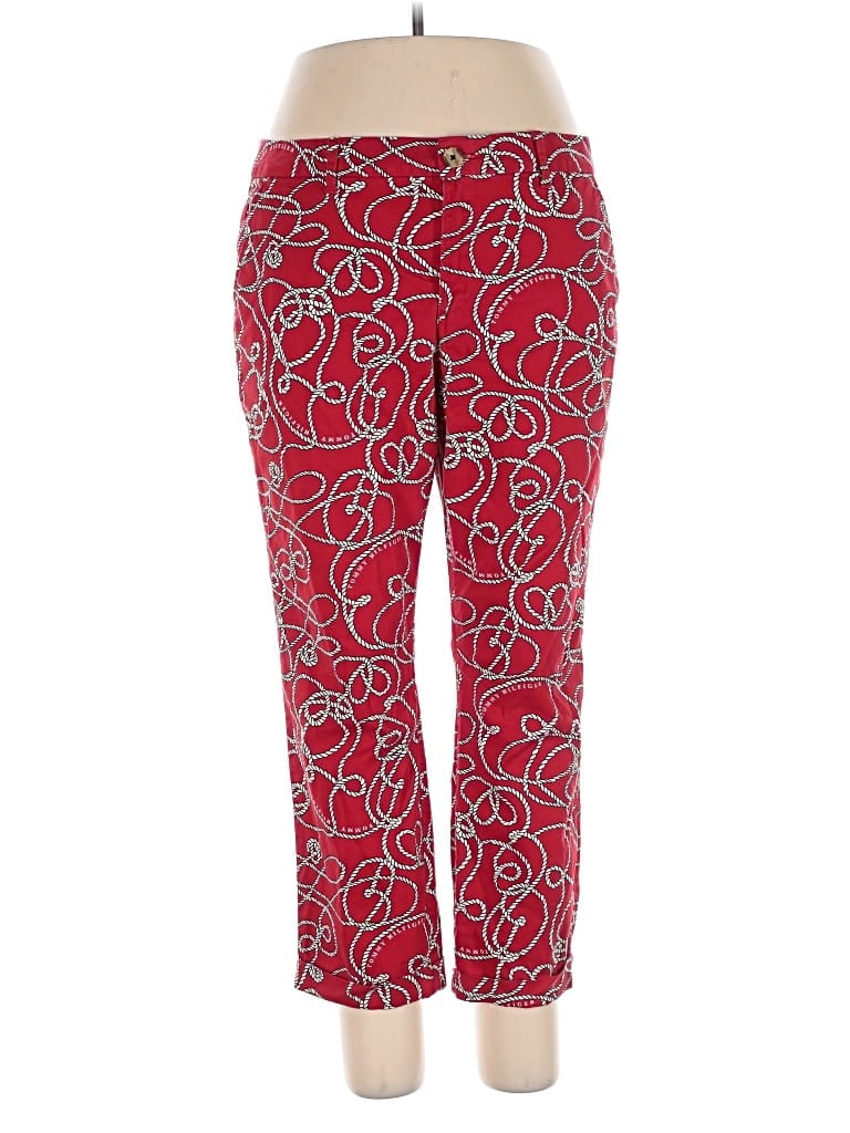 Pre-owned Tommy Hilfiger Casual Pants In Red
