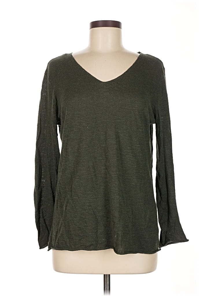 Pre-owned Stitchdrop Long Sleeve T-shirt In Green