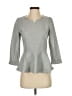 It's Me Gray 3/4 Sleeve Blouse Size 1 - photo 1