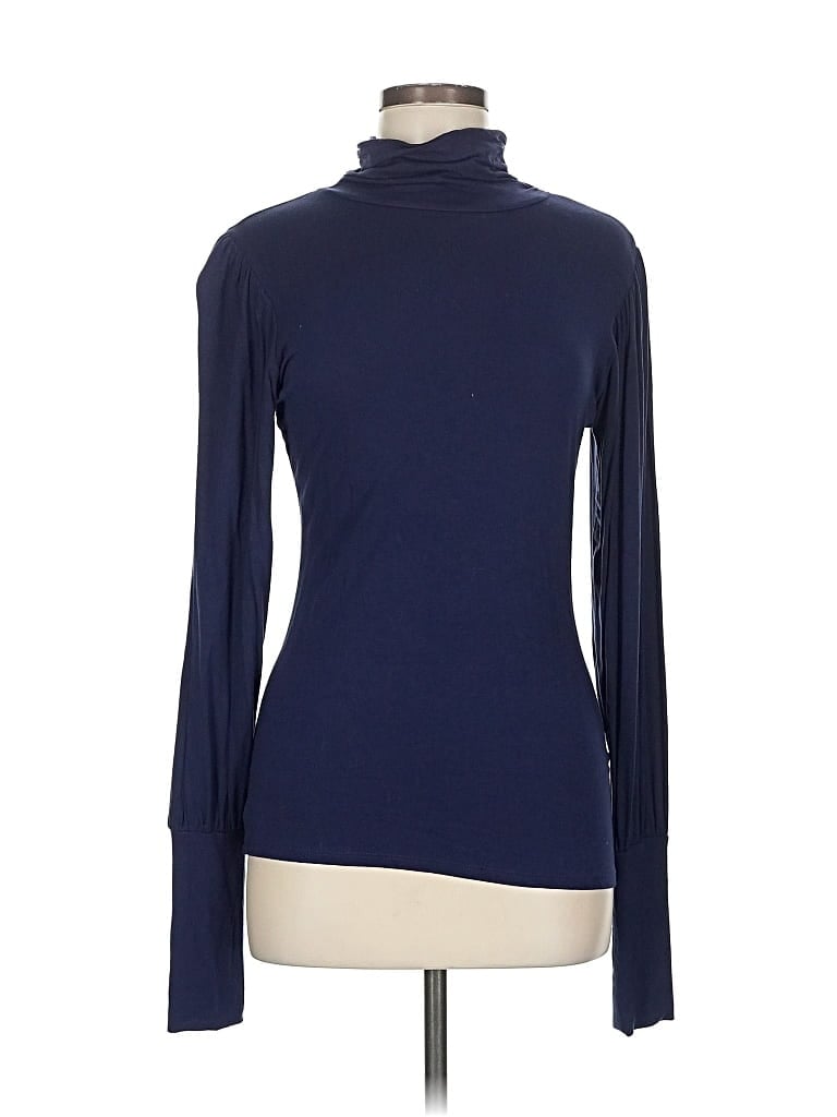 Pre-owned Venus Long Sleeve Turtleneck In Blue
