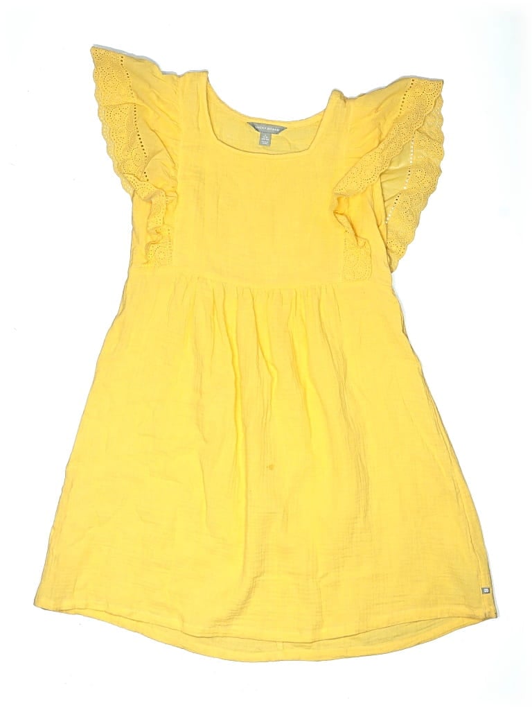 Pre-owned Lucky Brand Kids' Dress In Yellow