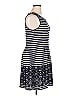 Max Studio Stripes Blue Casual Dress Size XL - photo 4