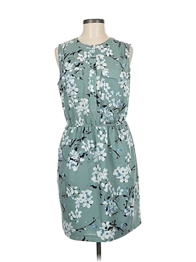 Pre-owned Ann Taylor Loft Outlet Casual Dress In Green