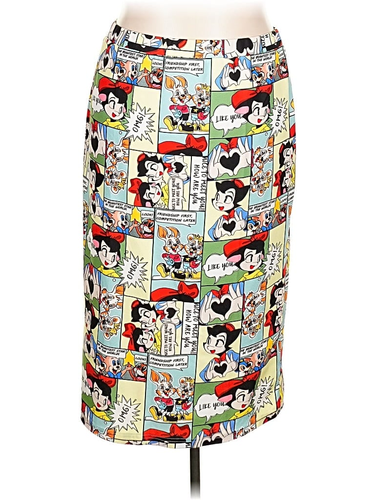 Pre-owned Shein Curve Casual Skirt In White