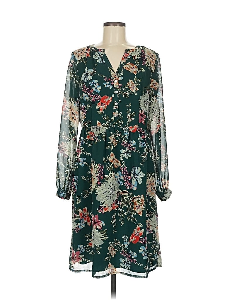 Pre-owned A New Day Casual Dress In Green