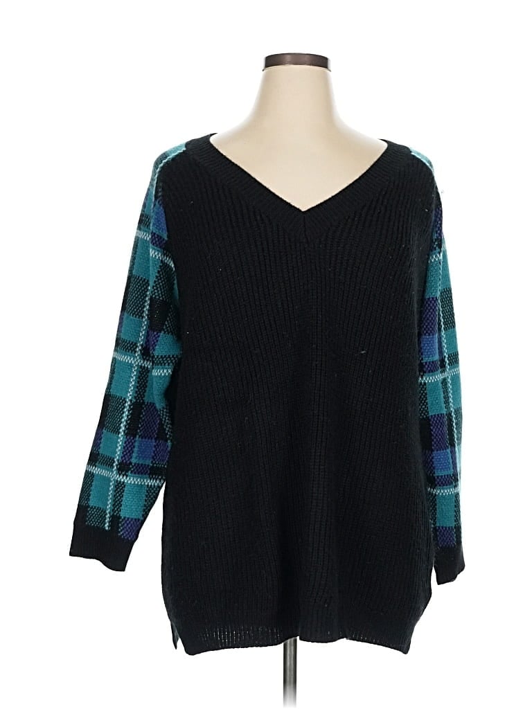 Pre-owned Bloomchic Pullover Sweater In Blue