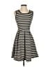 Le Lis Stripes Black Casual Dress Size XS - photo 1
