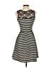 Le Lis Stripes Black Casual Dress Size XS - photo 2