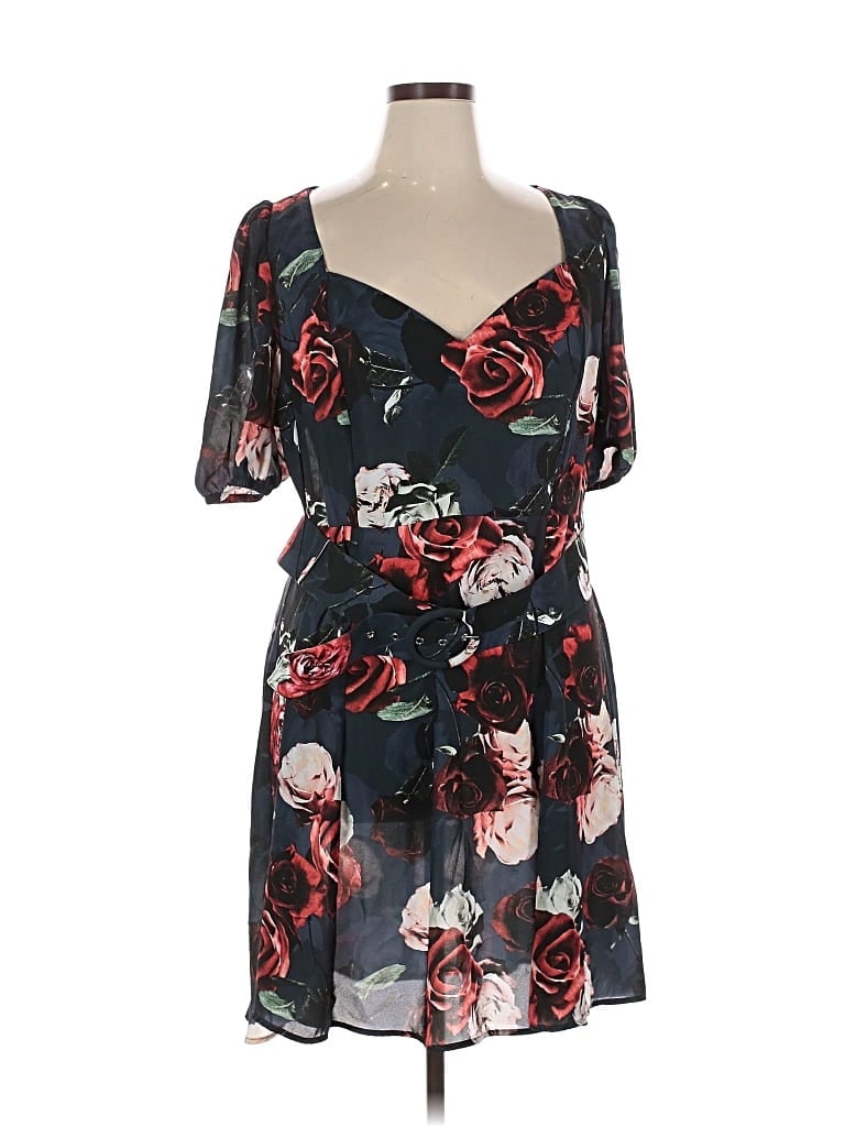 Pre-owned Fashion To Figure Cocktail Dress In Black