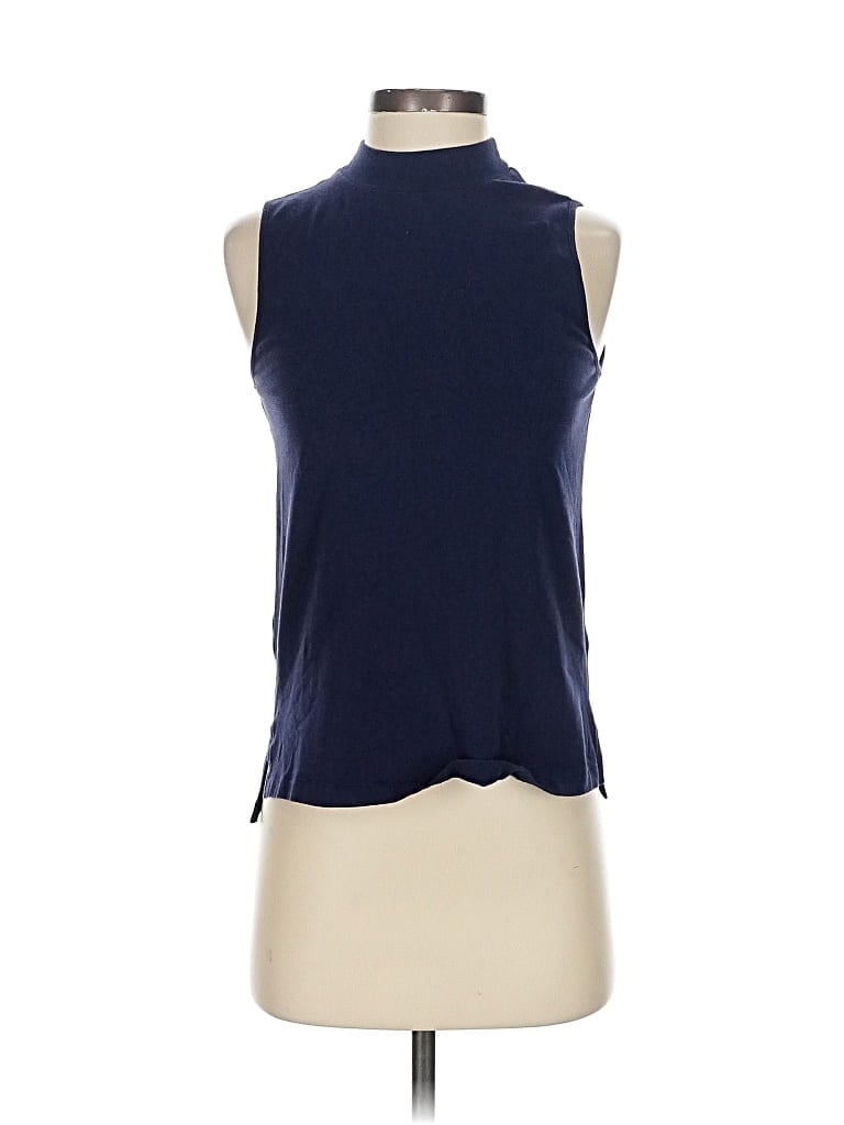 Pre-owned White + Warren Sleeveless T-shirt In Blue