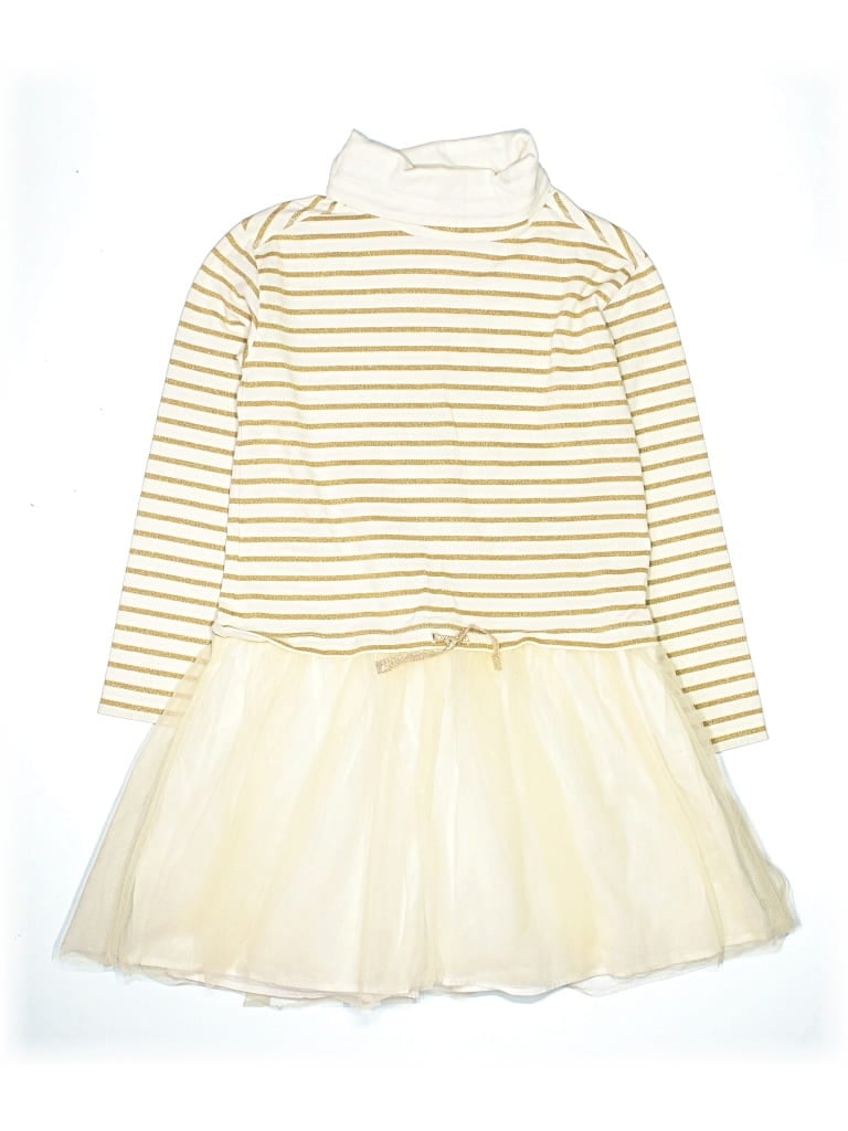 Pre-owned Crewcuts Kids' Dress In White