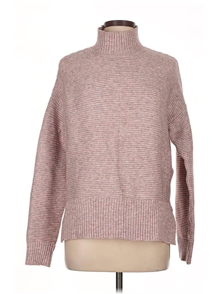 Pre-owned Sweet Romeo Turtleneck Sweater In Pink