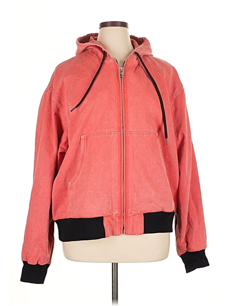 Pre-owned Alexander Wang Zip Up Hoodie In Pink