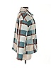 Kling 100% Polyester Plaid Teal Coat Size M - photo 4