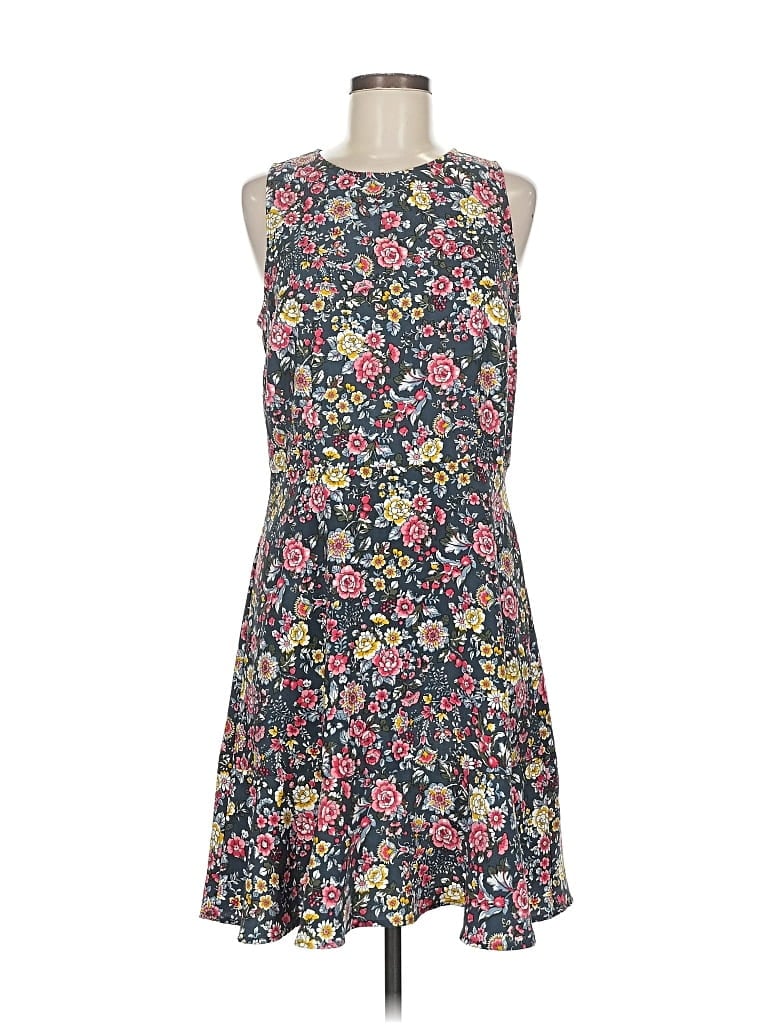 Pre-owned Ann Taylor Loft Outlet Casual Dress In Blue