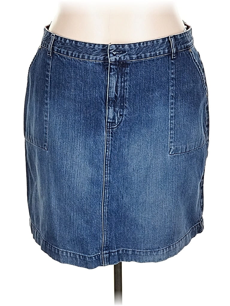 Pre-owned Tommy Hilfiger Denim Skirt In Blue