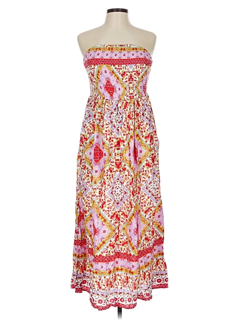 Pre-owned Shein Curve Casual Dress In Red