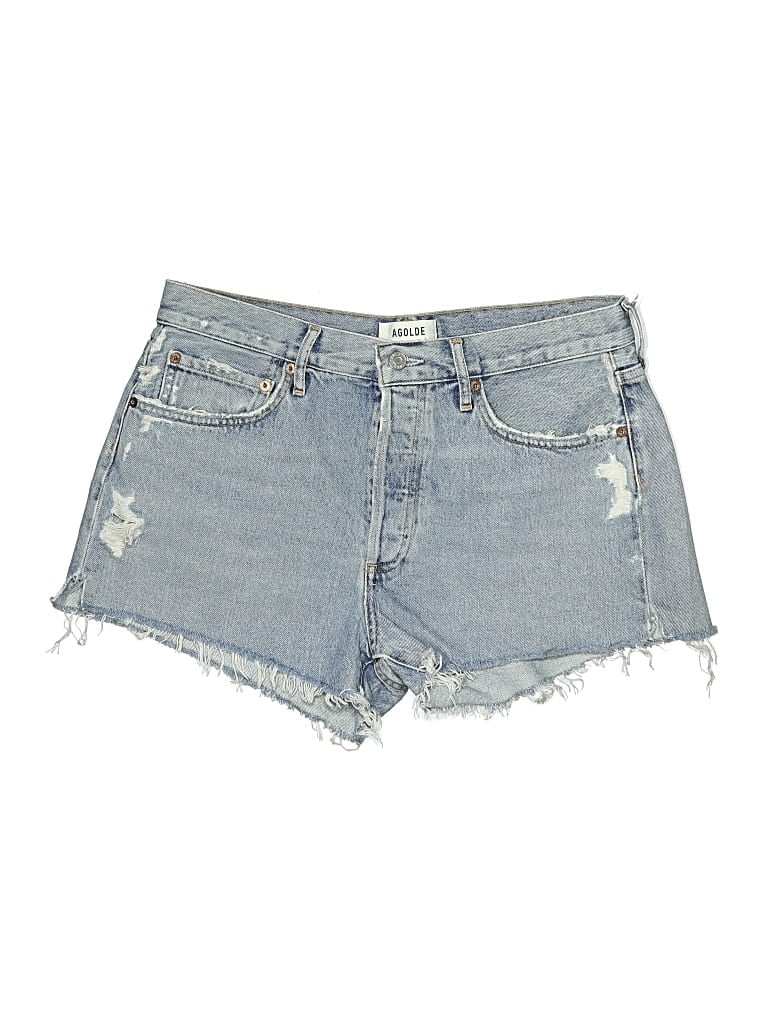 Pre-owned Agolde Denim Shorts In Blue