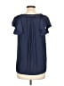 Ramy Brook 100% Polyester Blue Short Sleeve Blouse Size L - photo 2