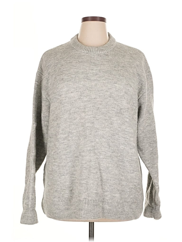 Pre-owned Zara Pullover Sweater In Gray