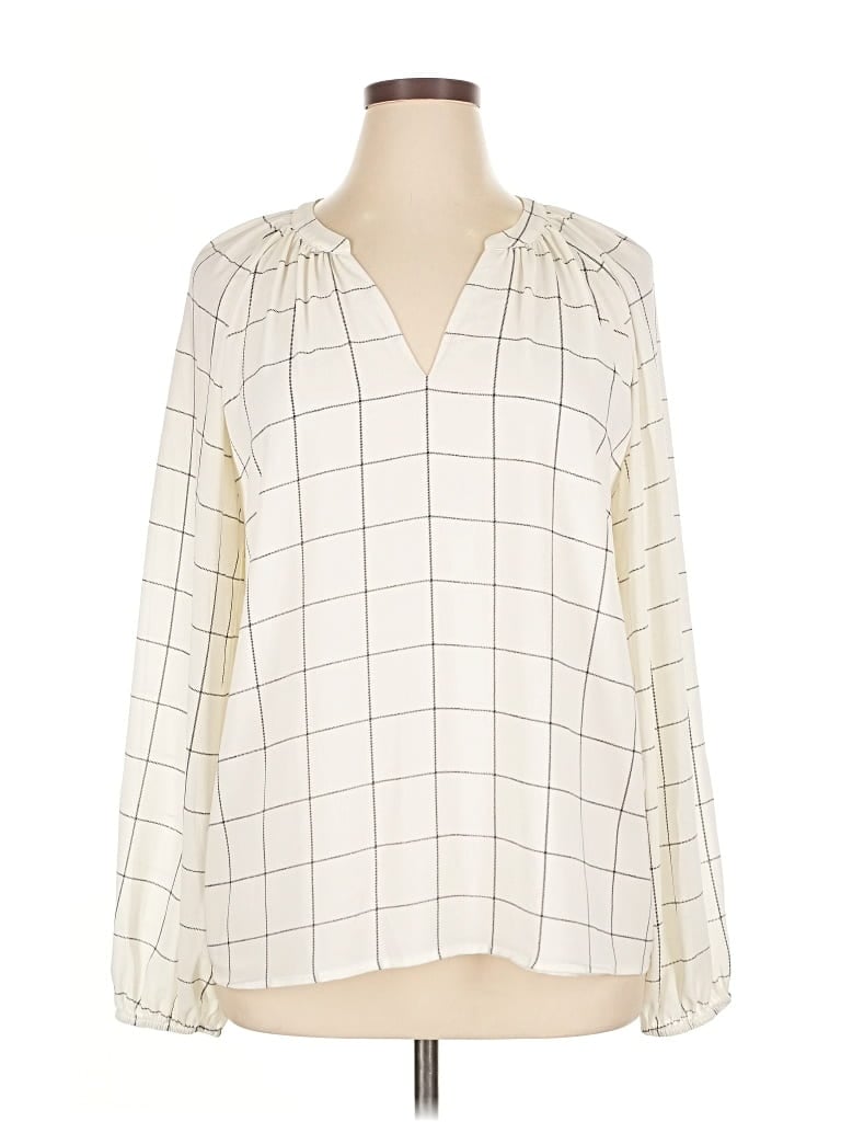 Pre-owned 41hawthorn Long Sleeve Blouse In White